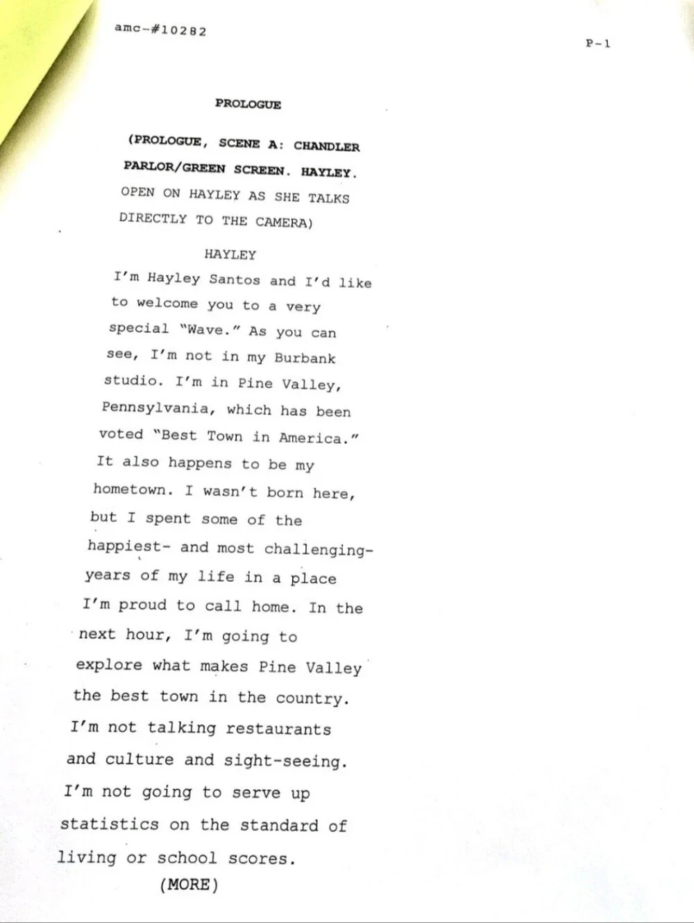 Original ALL MY CHILDREN Autographed Soap Opera Script, RARE!